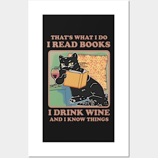 Funny cat shirt Posters and Art